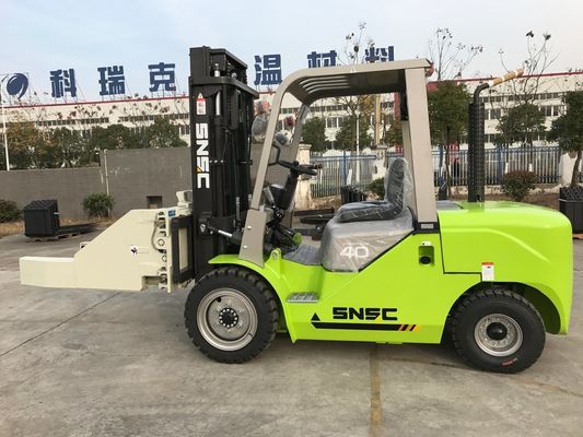 Green Forklift Diesel 5 Ton SNSC 4000kg Load  Diesel Counterbalance