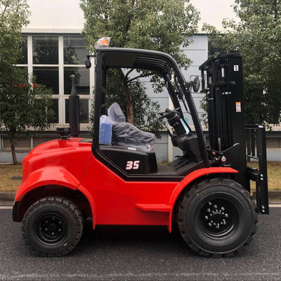 3.5 tấn 4x4 xe nâng nhỏ địa hình gồ ghề xe nâng FD35 động cơ diesel