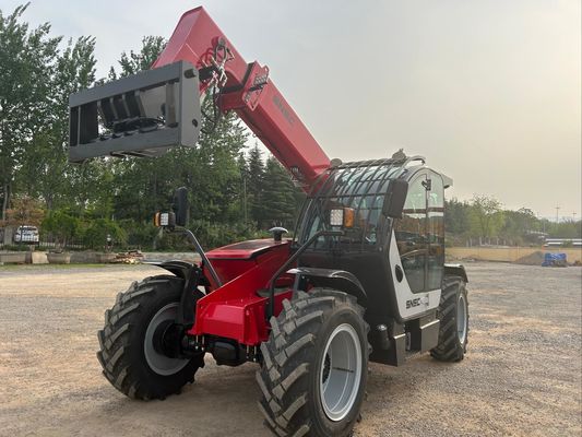 7m Máy xử lý từ xa nhỏ SNSC 3 tấn Telescopic Reach Forklift Đỏ