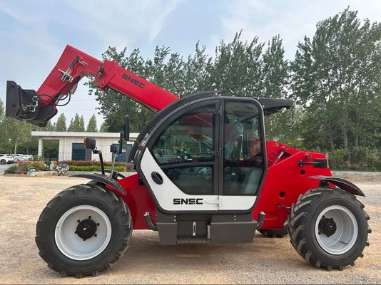 7m Máy xử lý từ xa nhỏ SNSC 3 tấn Telescopic Reach Forklift Đỏ