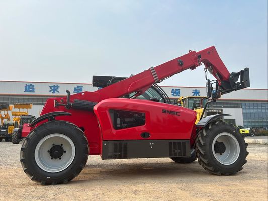 7m Máy xử lý từ xa nhỏ SNSC 3 tấn Telescopic Reach Forklift Đỏ