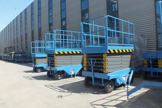 12m 14m 16m Hydraulic Scissor Work Platform tự động nâng kéo