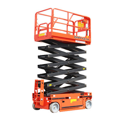 Nâng máy kéo tự cân bằng nền tảng làm việc trên không 4m 5m 6m 8m 10m 12m 14m 16m